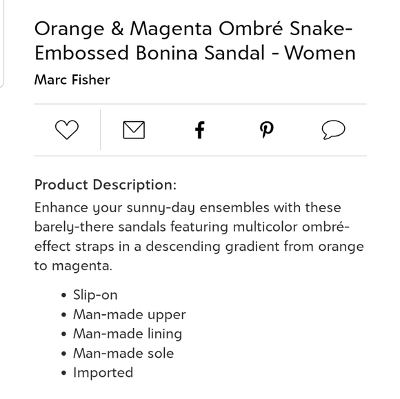 NITB Marc Fisher Sandals NWT - Picture 6 of 6